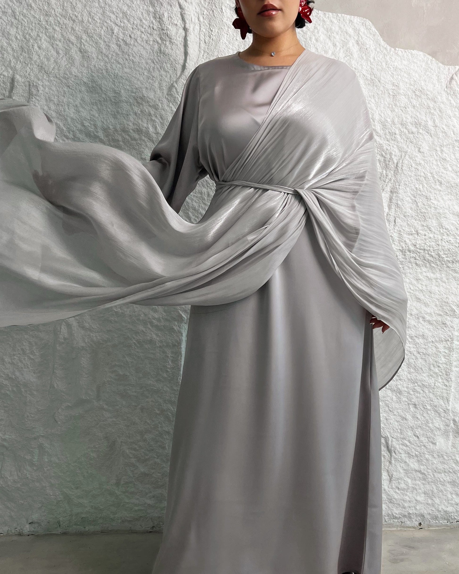 Abaya set gris