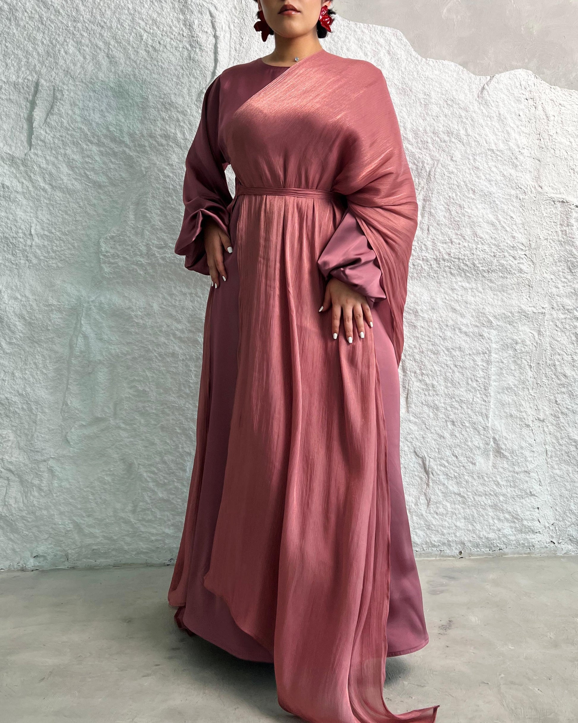 Abaya set rose