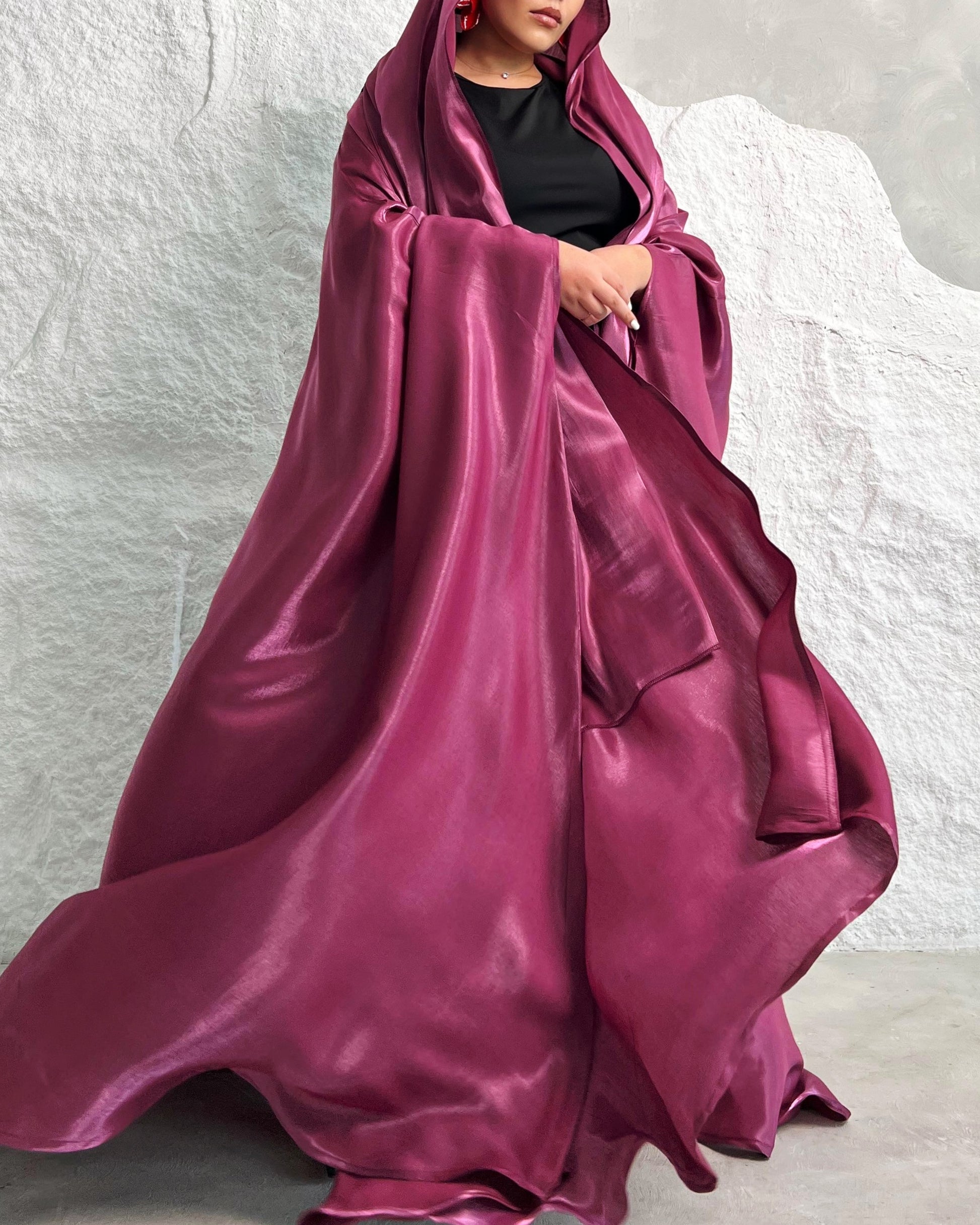 Abaya farasha + hijab rose