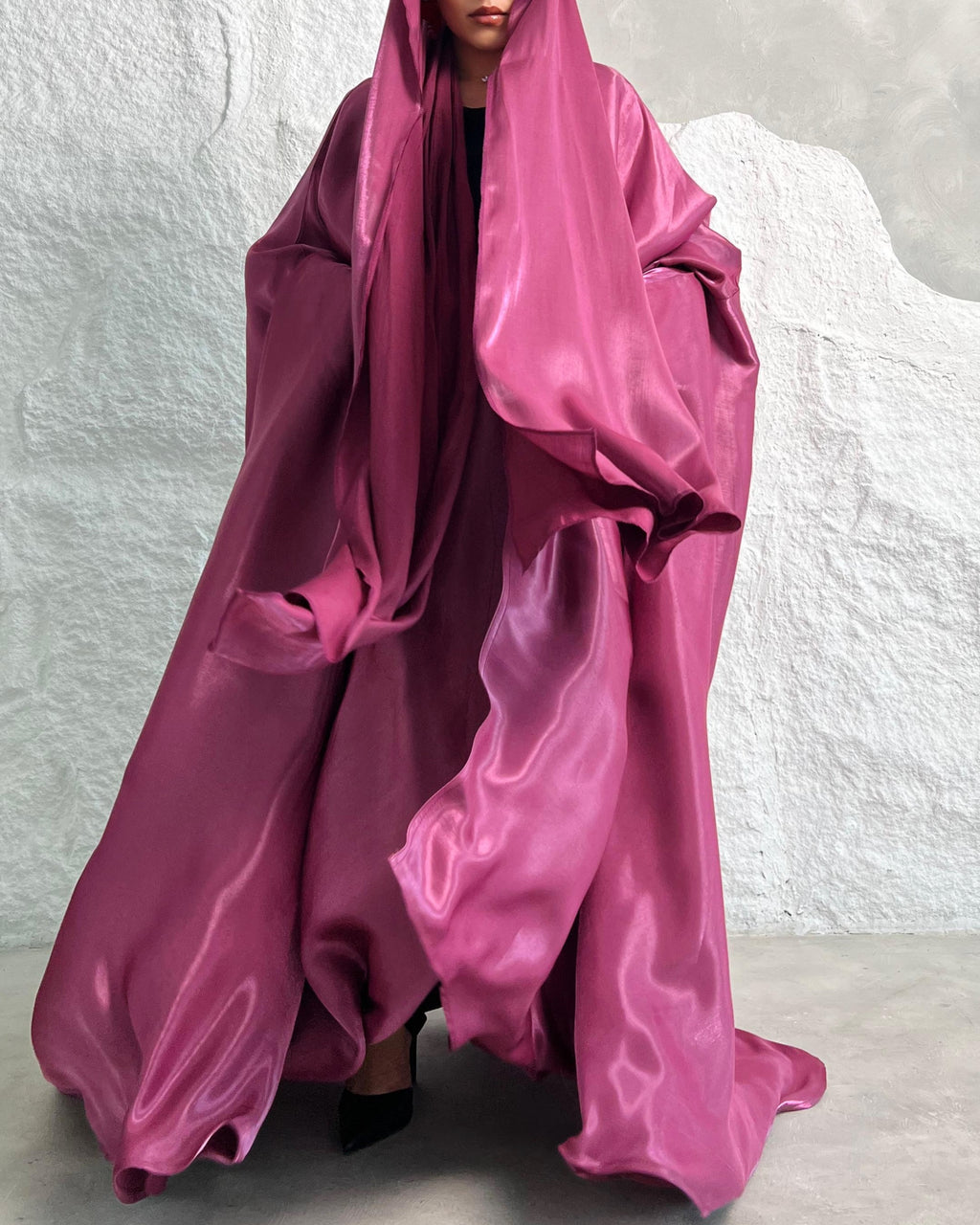 Abaya farasha + hijab rose