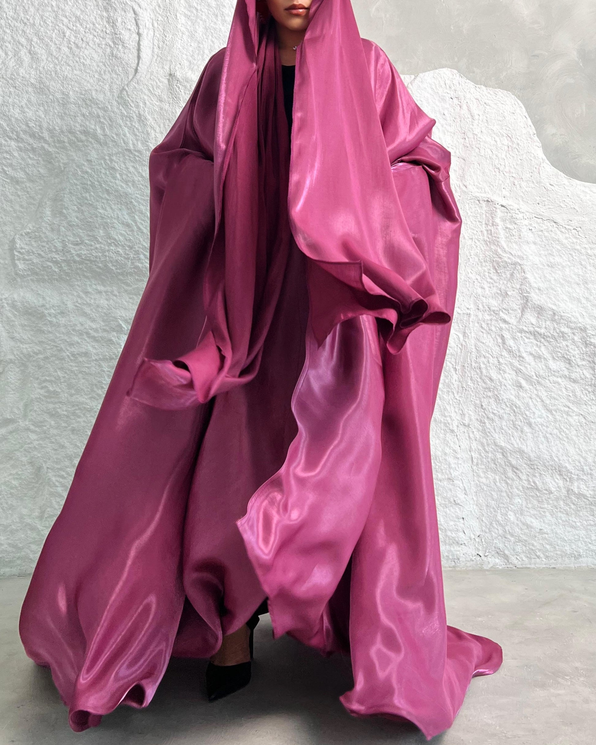 Abaya farasha + hijab rose