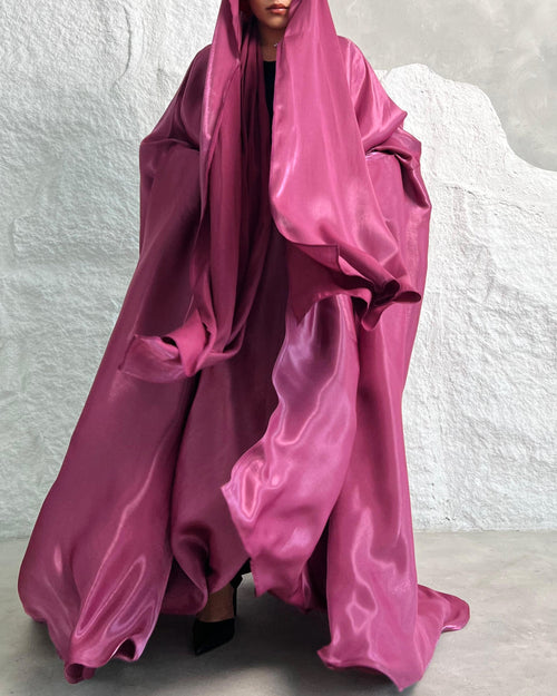 Abaya farasha + hijab rose