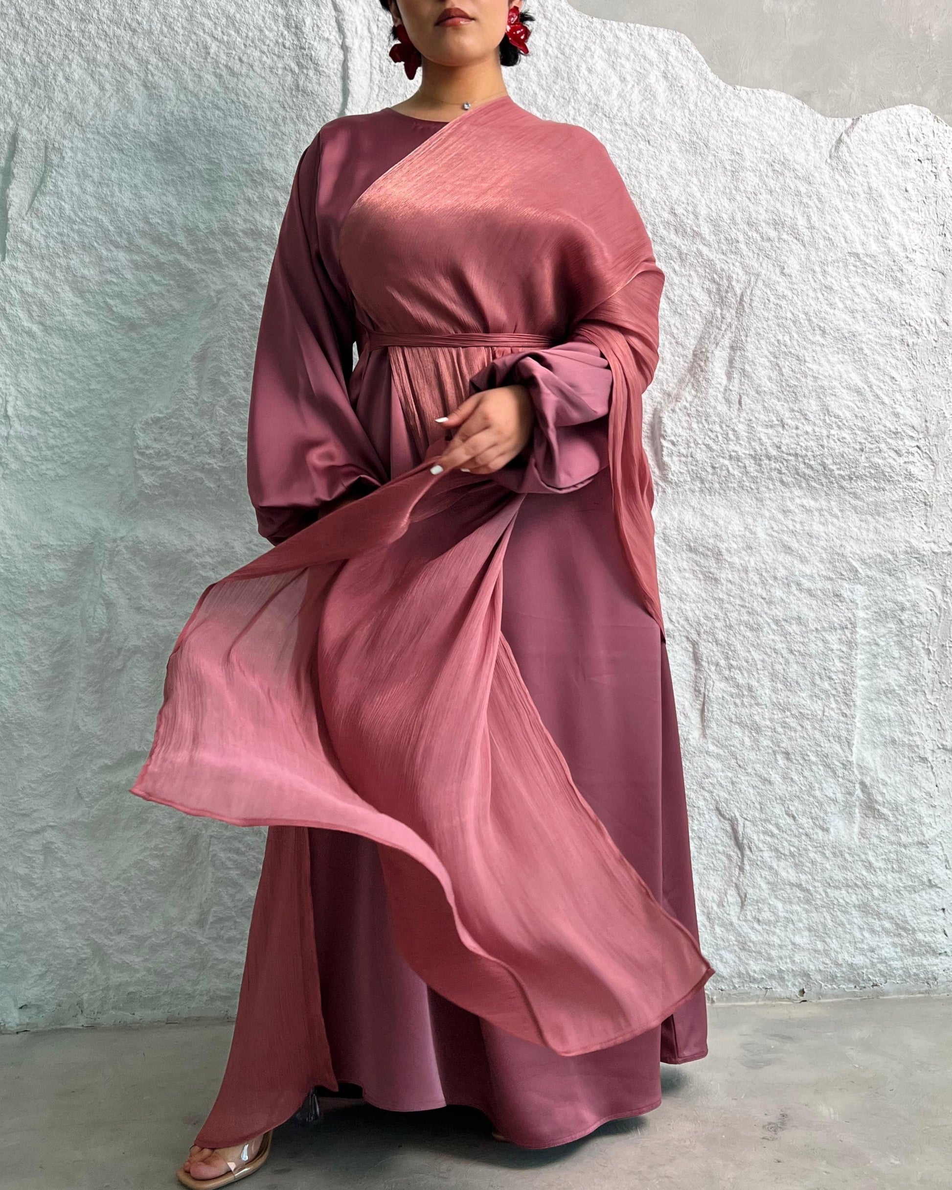 Abaya set rose