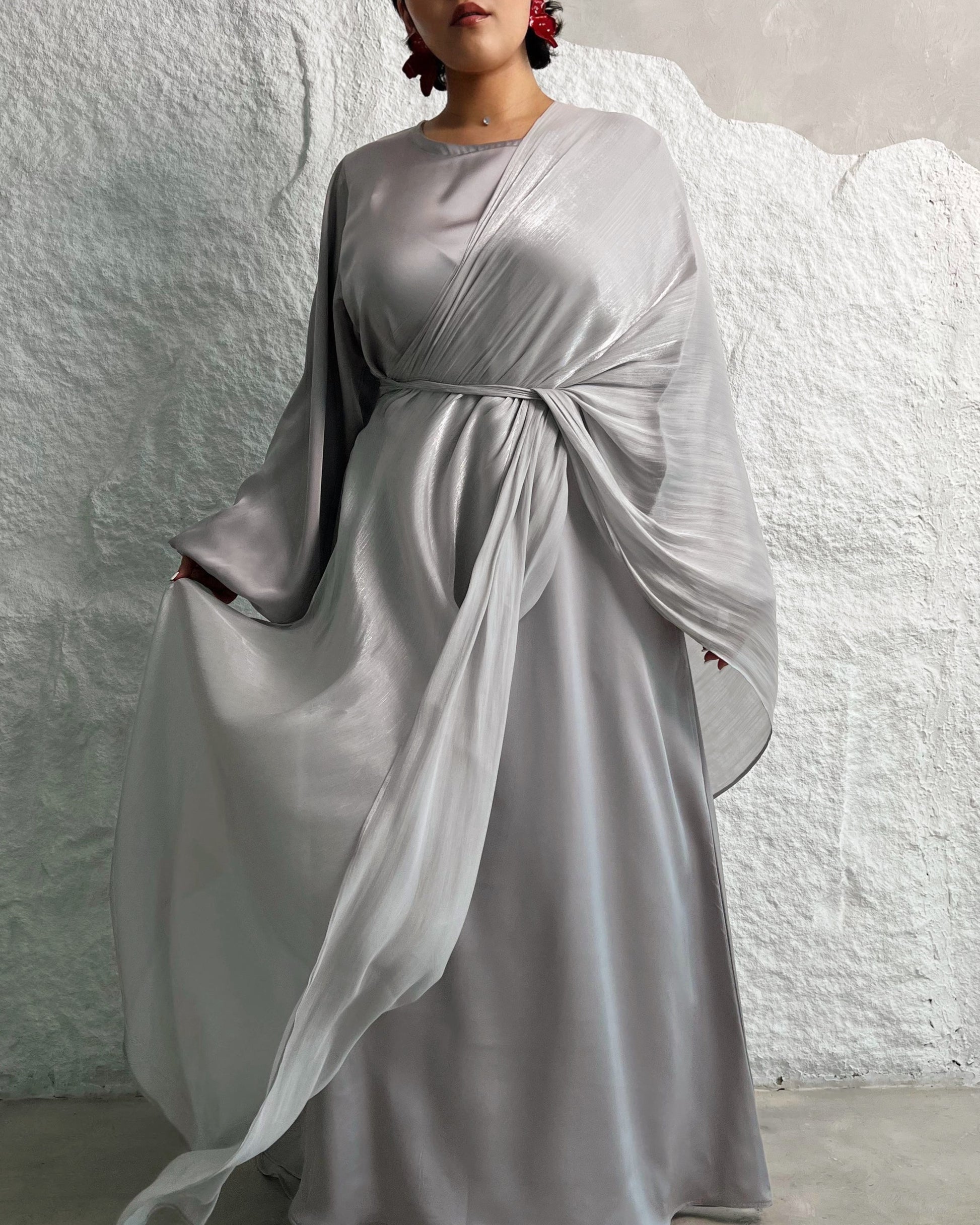 Abaya set gris