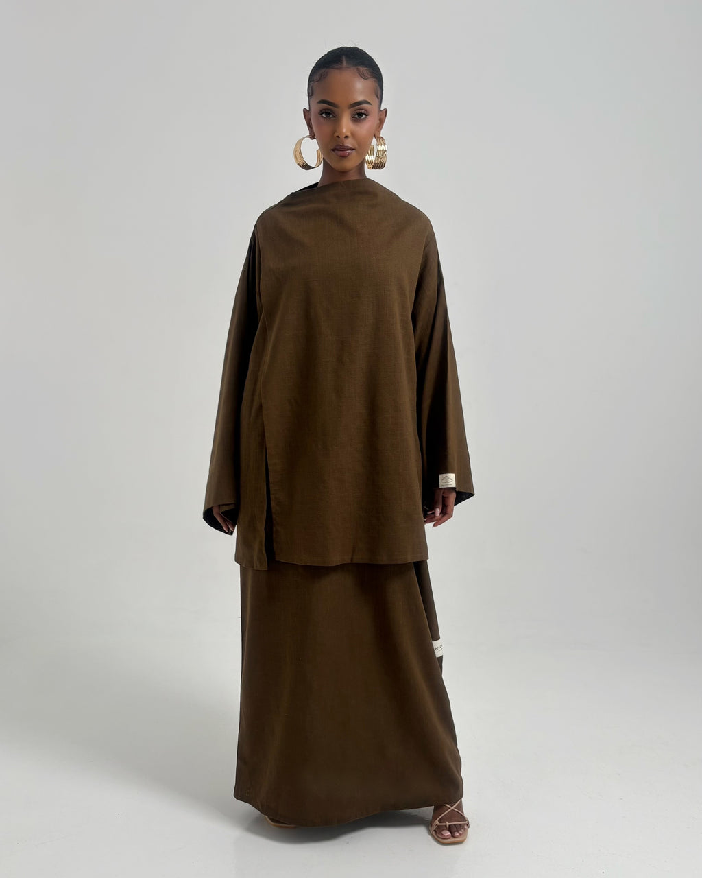 Set lin SANAA henna green