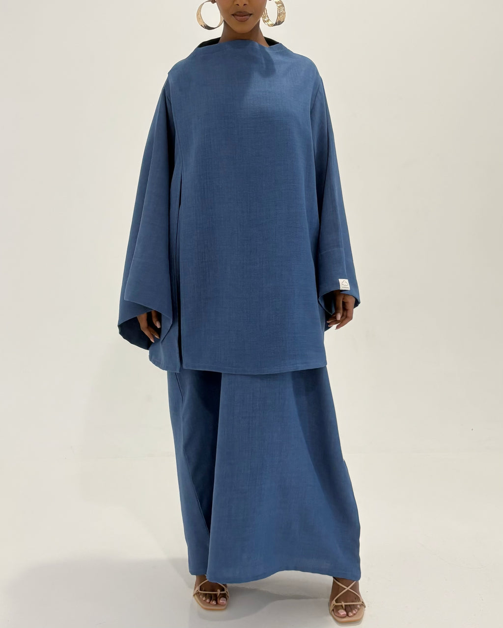 Set lin SANAA sea blue