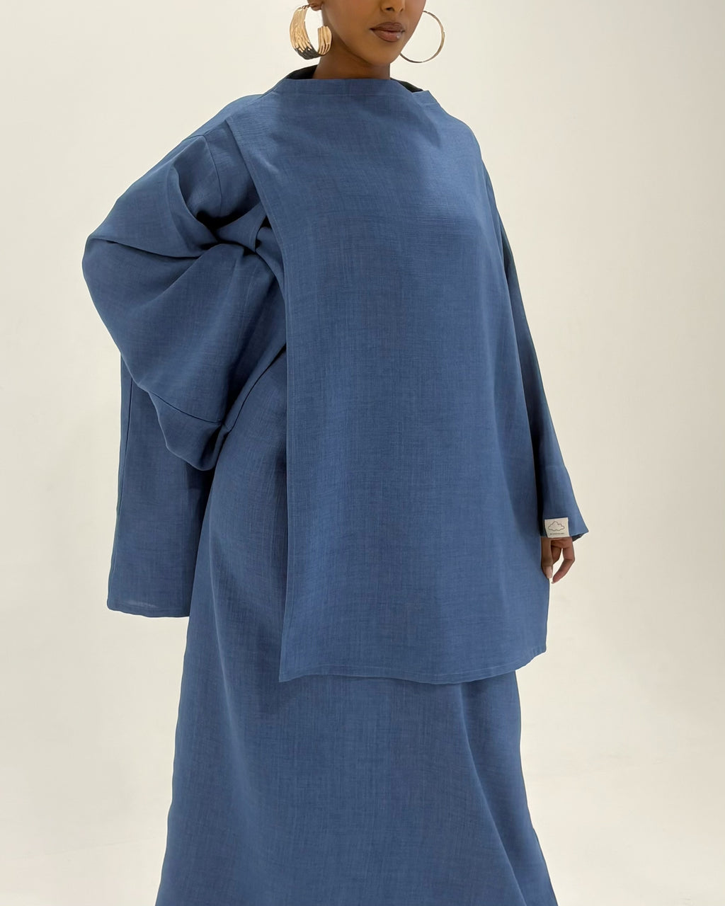 Set lin SANAA sea blue