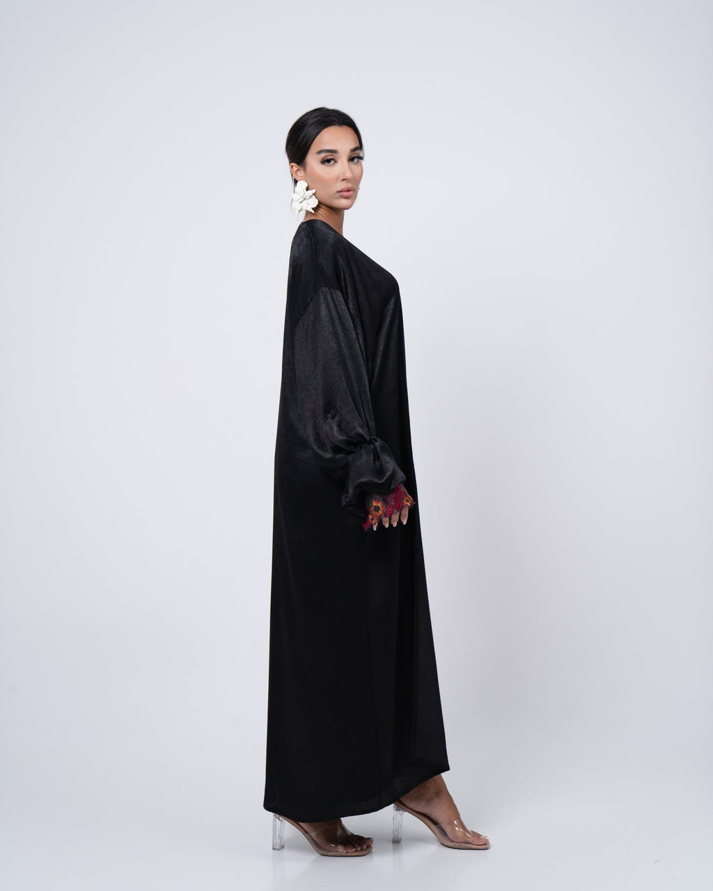 Set abaya et sous robe LA ROSA black