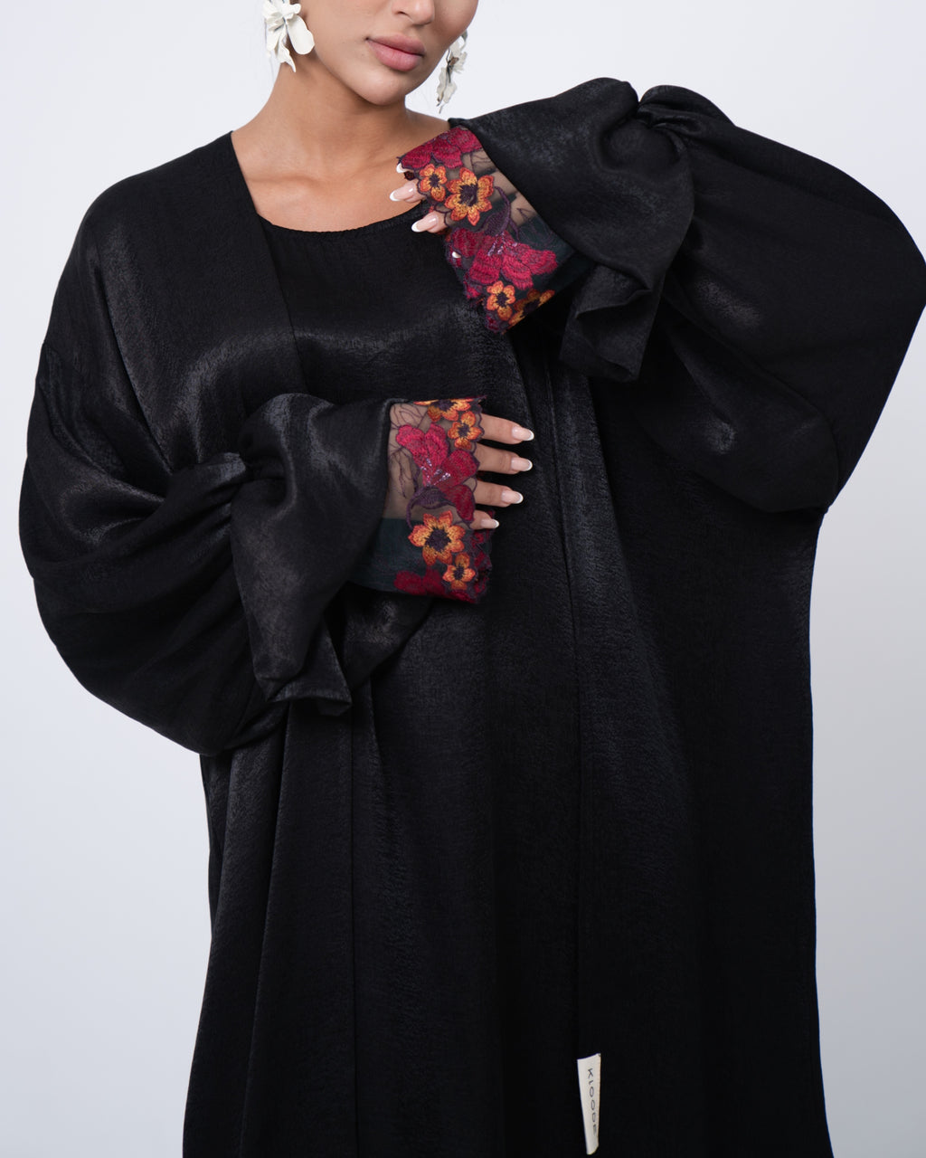 Set abaya et sous robe LA ROSA black