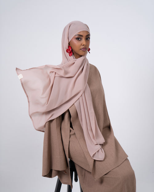 Hijab facile à enfiler MINI PINKY NUDE
