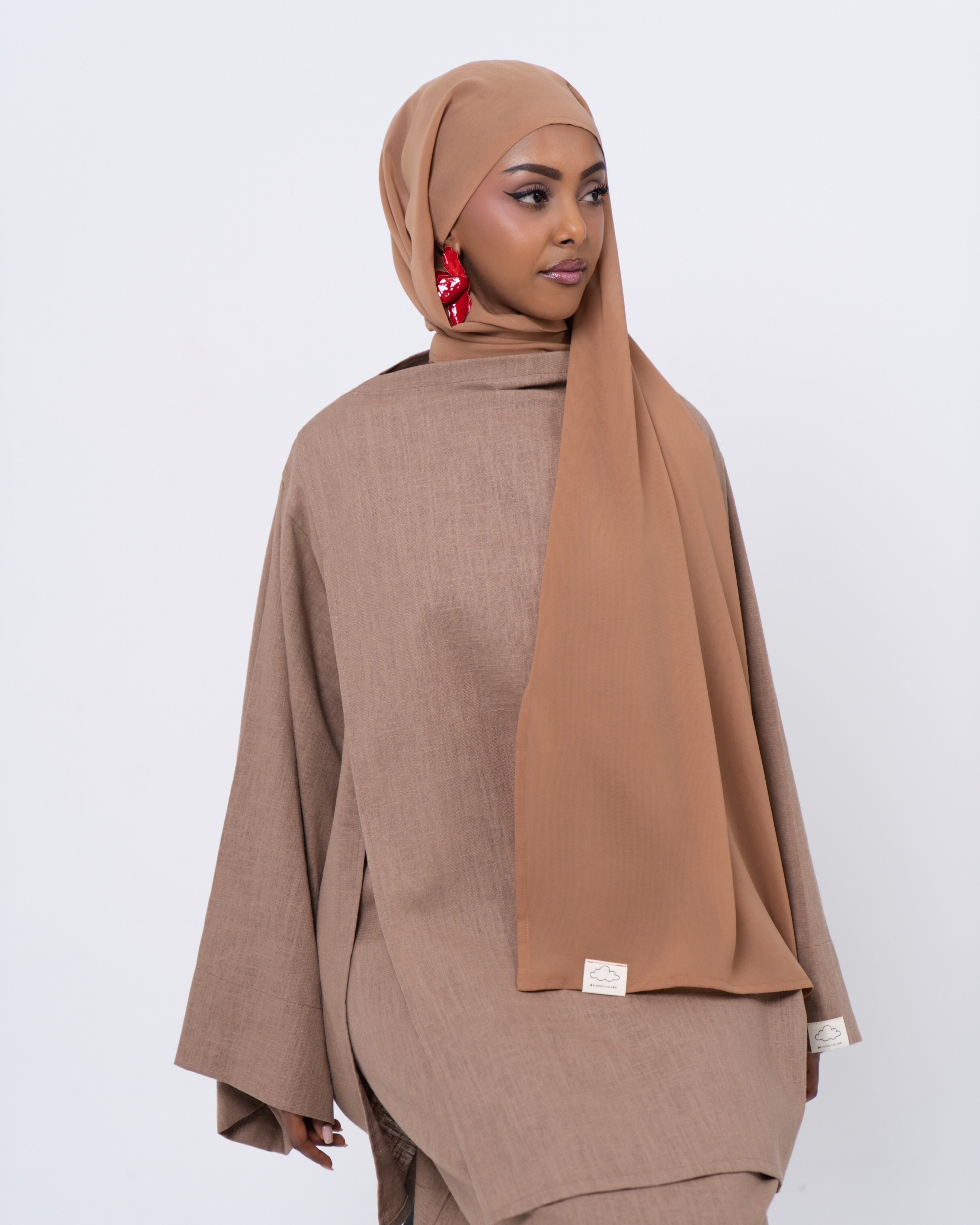 nude brown hijab